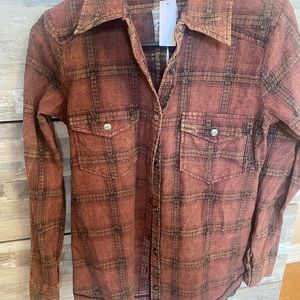 Gilded Intent flannel button down